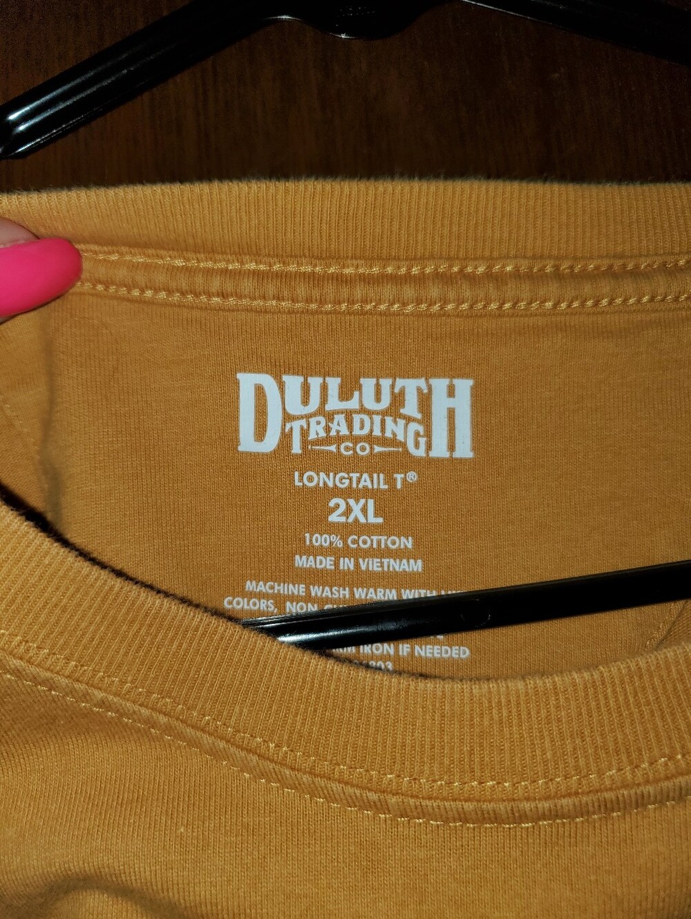 Duluth Trading Co Longtail T Shirt Sz 2xl Mustard - Picture 2 of 3